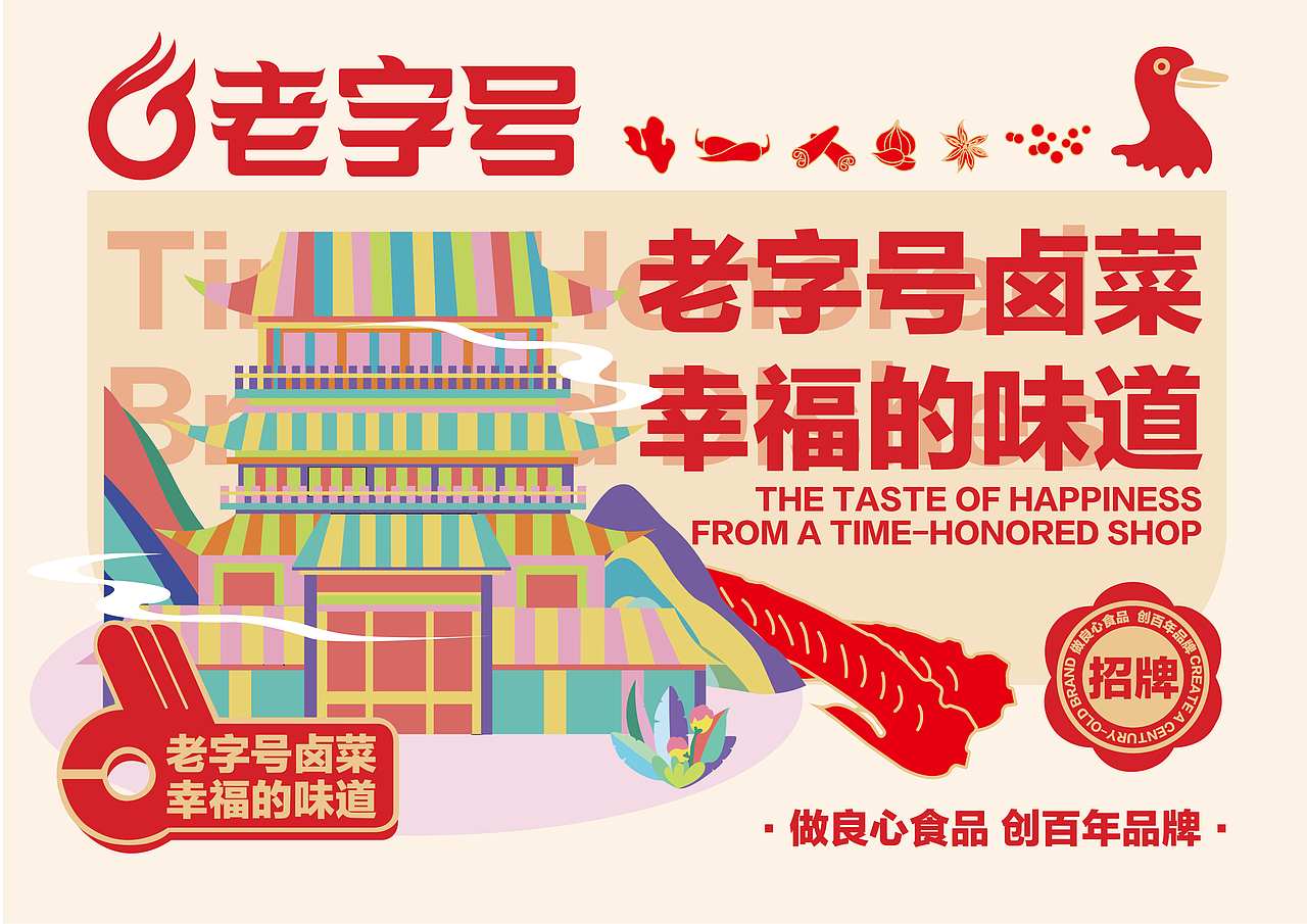 九江老字号卤菜品牌升级（图ZMzk2NDMyMTEy） - 品牌 - 站酷设计师不然是只狗原创素材 - 站酷ZCOOL