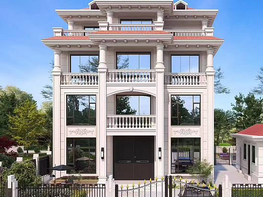 别墅建筑外立面🏡​平层只是过渡 别墅才是归宿