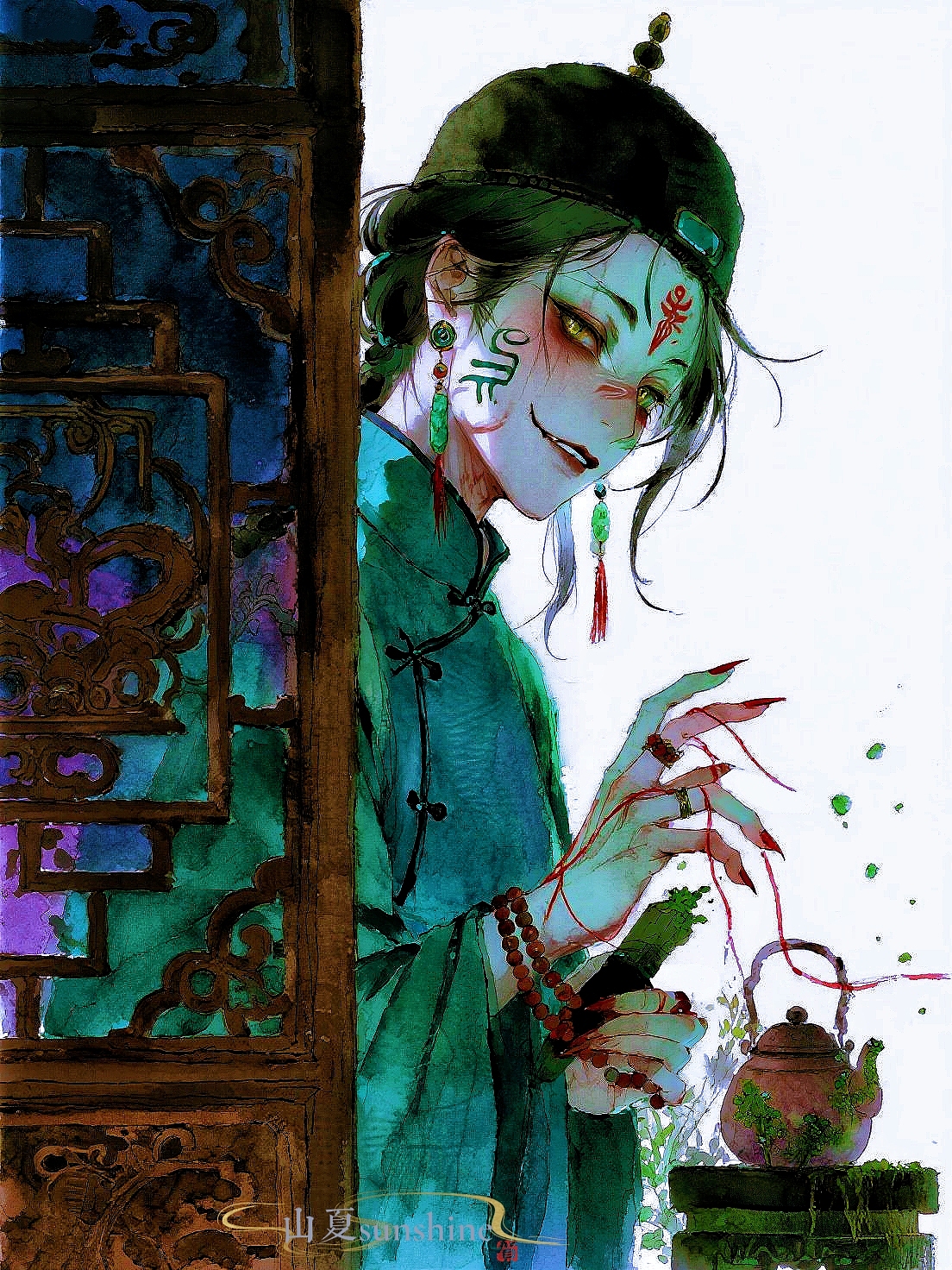 明月吐光,冤鬼风里荡