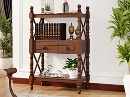 一款美式置物架的建模渲染到詳情頁