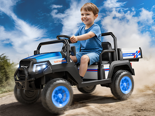 跨境电商 | 儿童越野车主图设计+aigc童模