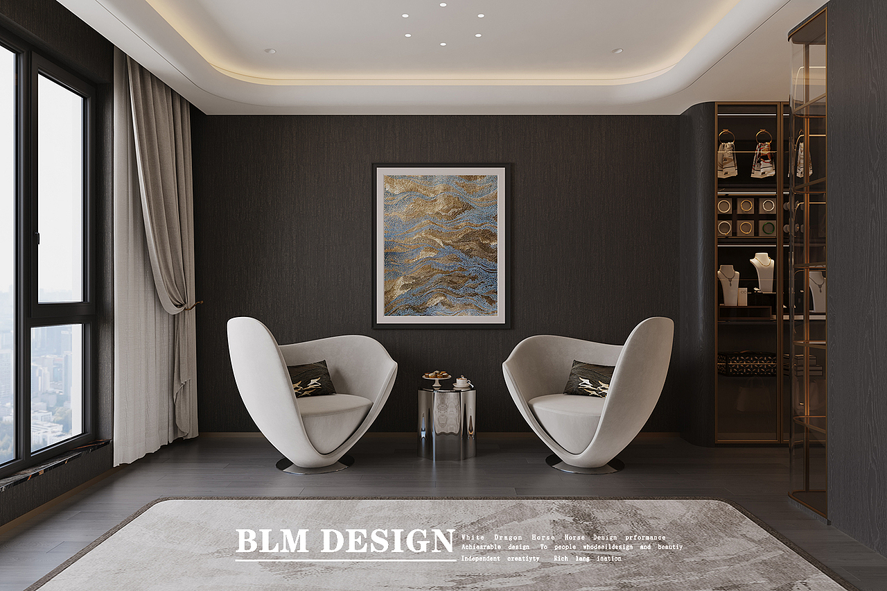 意式轻奢设计案例分享—白龙马效果图