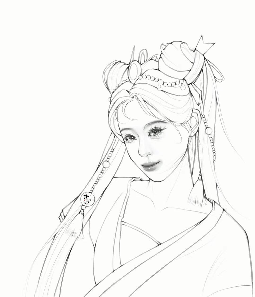 真人转漫线稿及上色