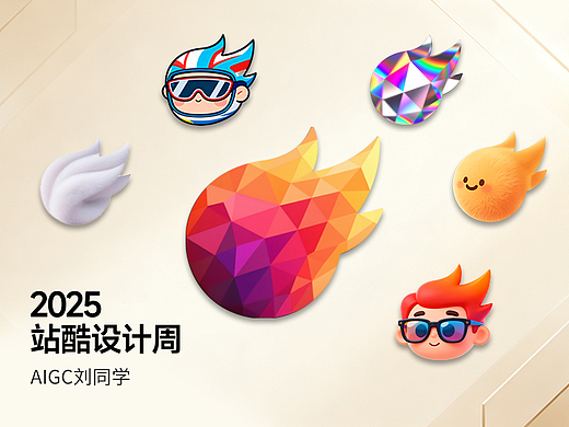 2025站酷设计周“超级符号”AI艺术共创×刘同学