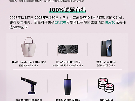 汽车试驾政策海报