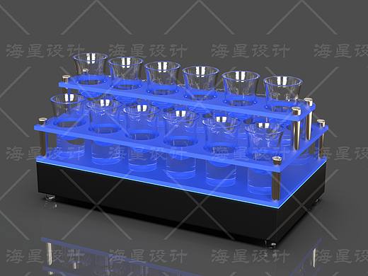 酒吧发光器具3D设计