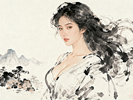 水墨风美女