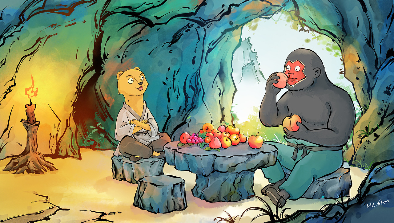 浪浪山的小故事之黄鼠狼精和猩猩怪的初见