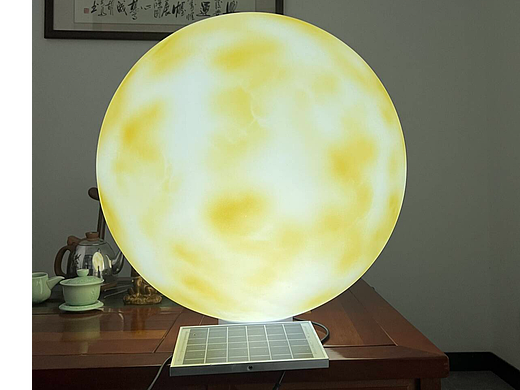 户外景观亮化艺术造型草坪装饰太阳能月球灯厂铭星厂家