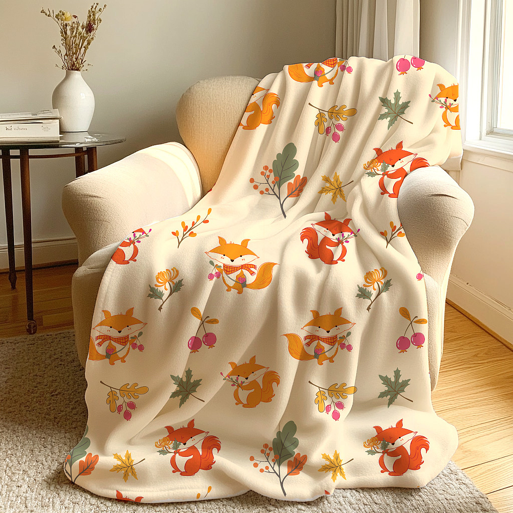 图案设计-丰收之礼-狐狸的秋天（图ZMzk2NDk2Mzg0） - 图案 - 站酷设计师A_霖原创素材 - 站酷ZCOOL