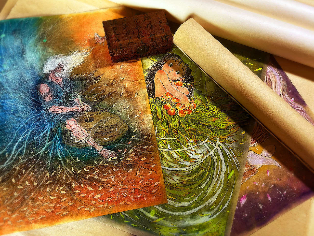 《搜神记》系列插画（图ZMzk2NDk5ODIw） - 艺术插画 - 站酷设计师弎丈原创素材 - 站酷ZCOOL