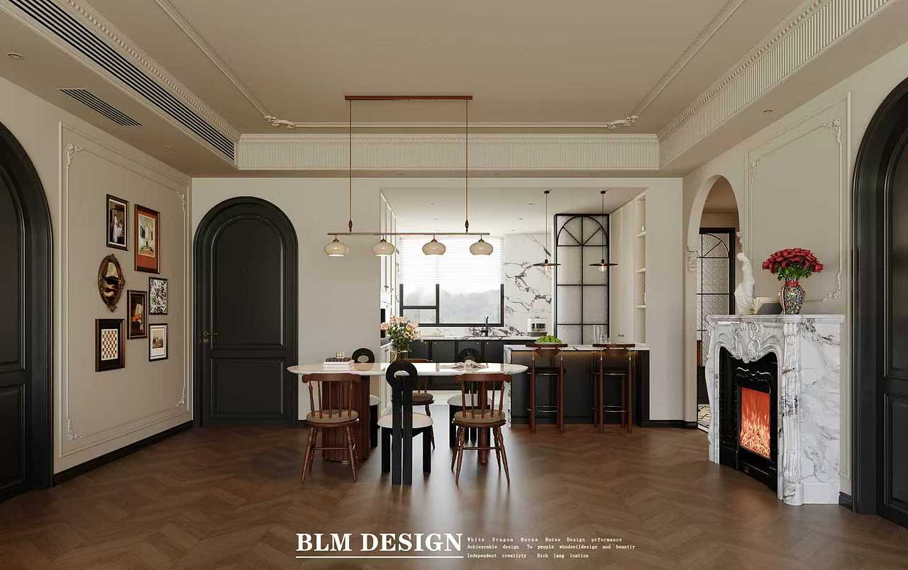 法式家装效果图案例