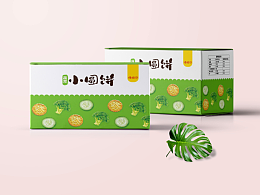 蔬菜小圆饼食品包装盒包装袋设计