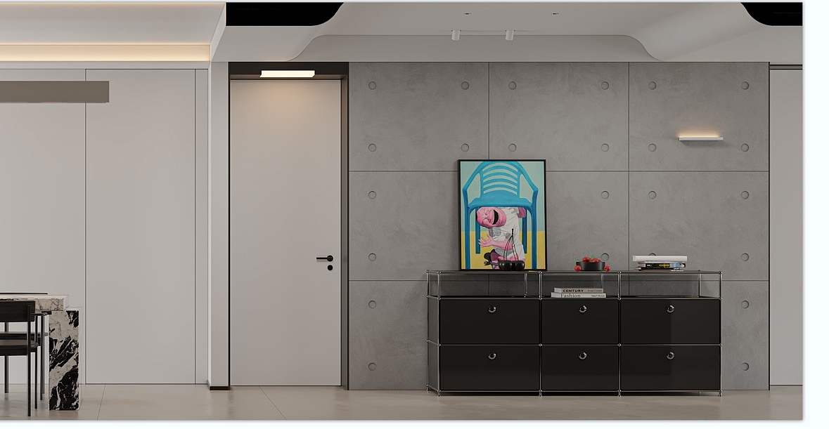 美岩夯土板HT8岩石质感复古风清水混凝土装饰板高品质