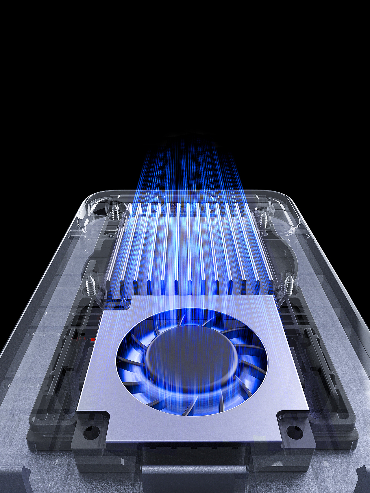 Qi2.2无线充产品动画，产品渲染图