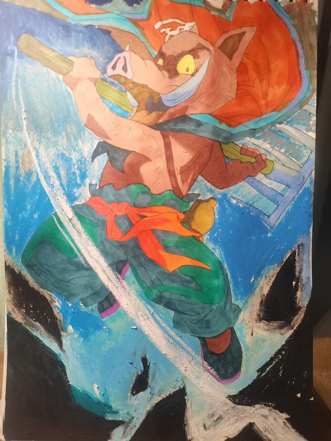 浪浪山小妖怪二创小猪妖上色