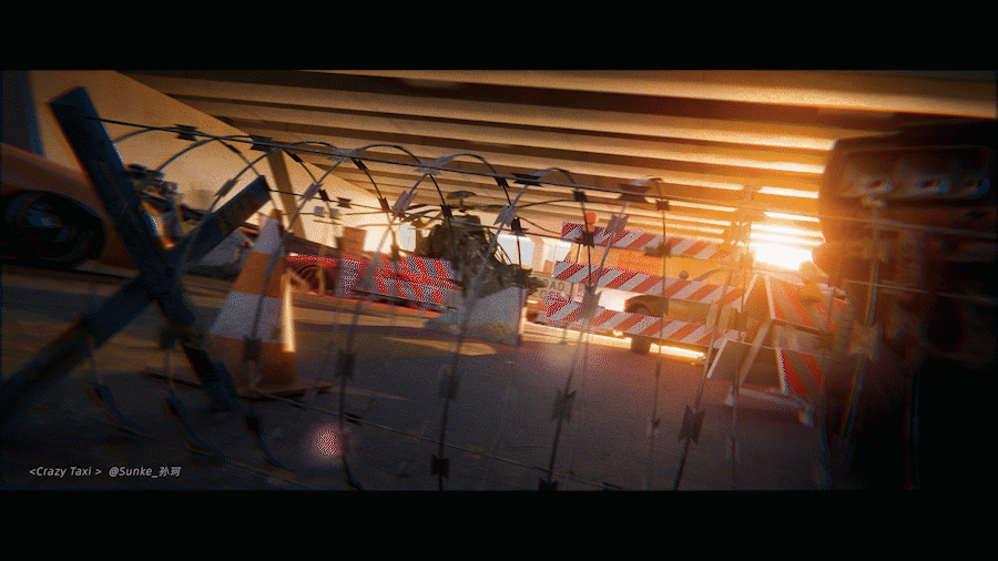 Crazy Taxi | 十一届世界渲染大赛参赛作品+BreakDown（图ZMzk2NTM1NTA0） - 动画/影视 - 站酷设计师SunKe_孙珂原创素材 - 站酷ZCOOL