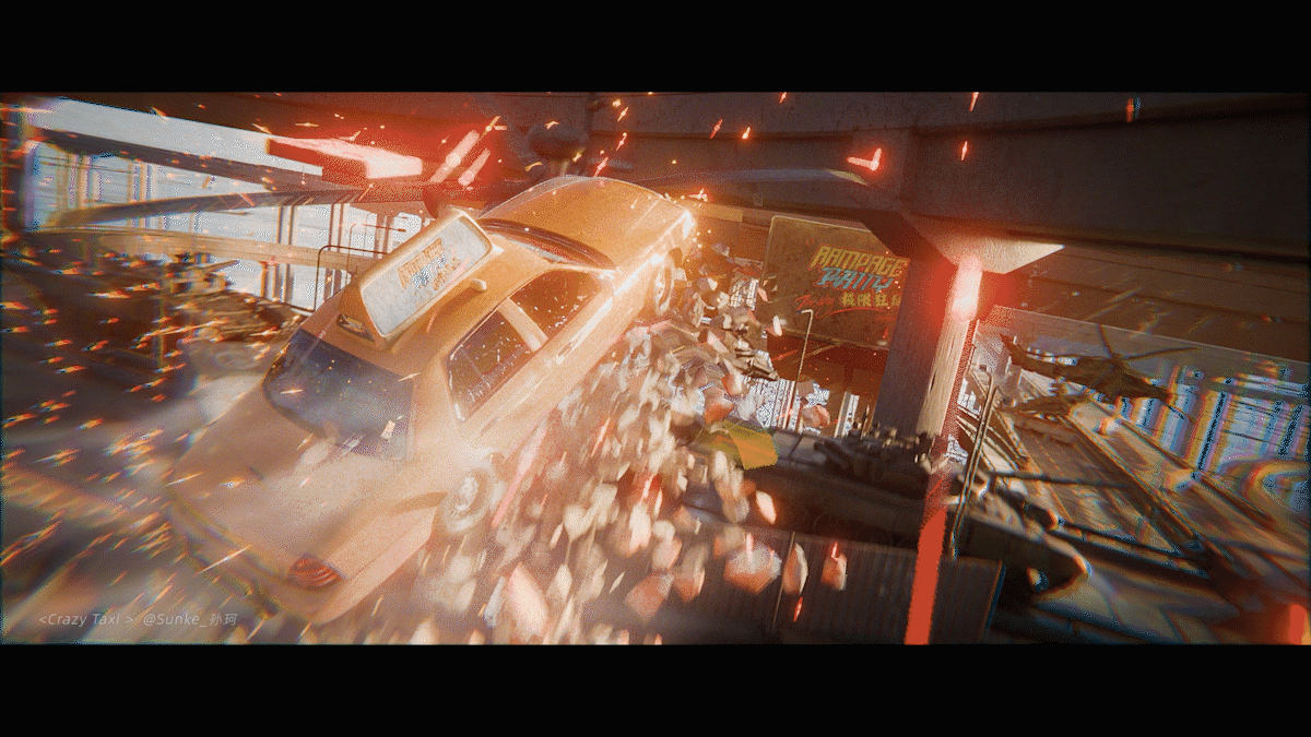 Crazy Taxi | 十一届世界渲染大赛参赛作品+BreakDown（图ZMzk2NTM1NTcy） - 动画/影视 - 站酷设计师SunKe_孙珂原创素材 - 站酷ZCOOL