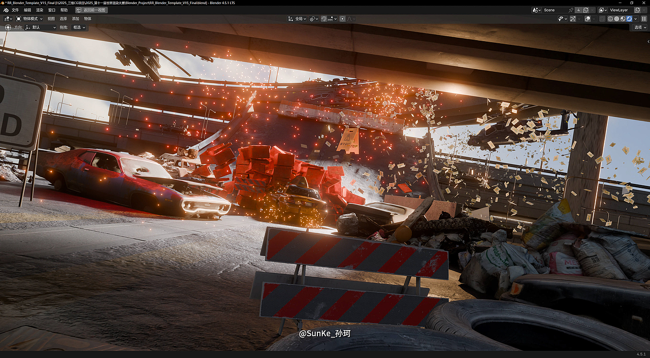 Crazy Taxi | 十一届世界渲染大赛参赛作品+BreakDown（图ZMzk2NTM1NjI0） - 动画/影视 - 站酷设计师SunKe_孙珂原创素材 - 站酷ZCOOL