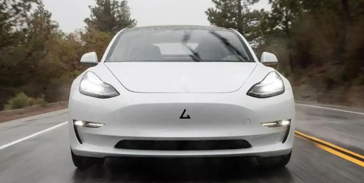 L字母logo汽车效果图梁乐平logo新设计