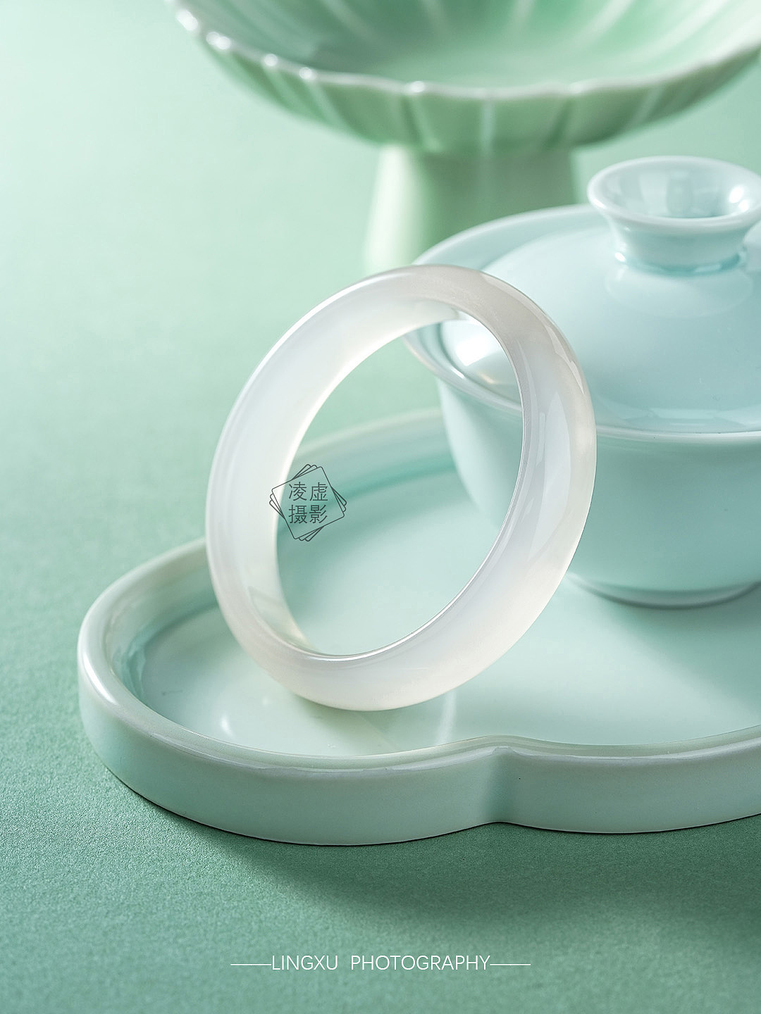 玛瑙手镯的通透感