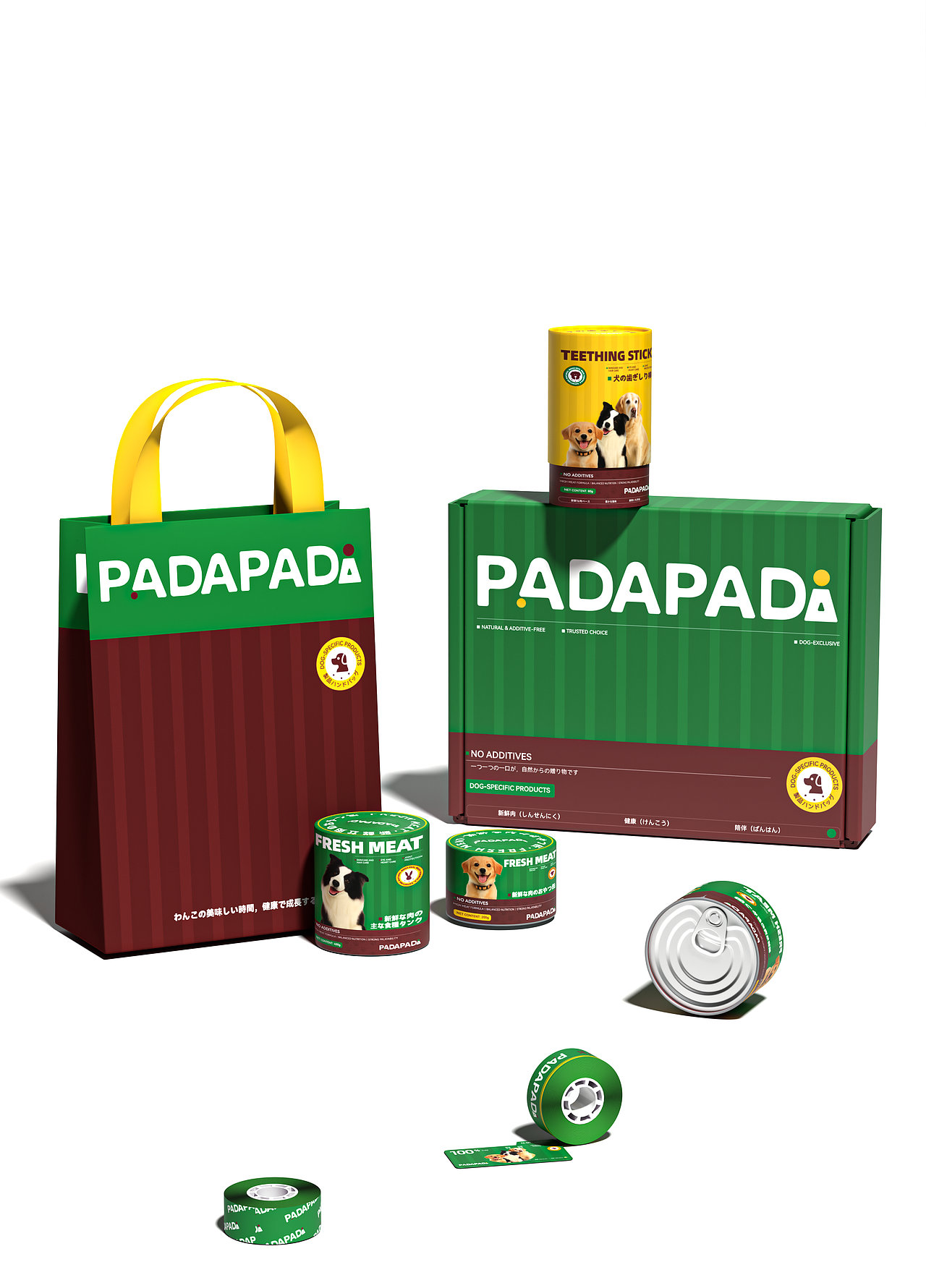 【PADAPADA】全价宠物品牌 产品系列包装全案设计