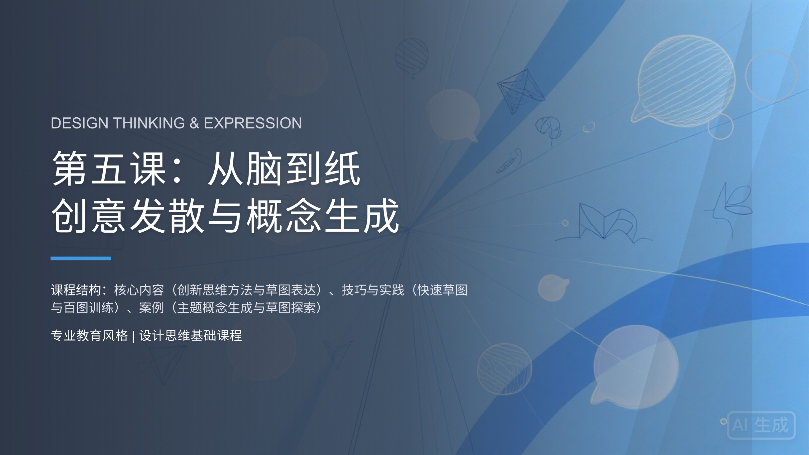 第五课:从脑到纸——创意发散与概念生成