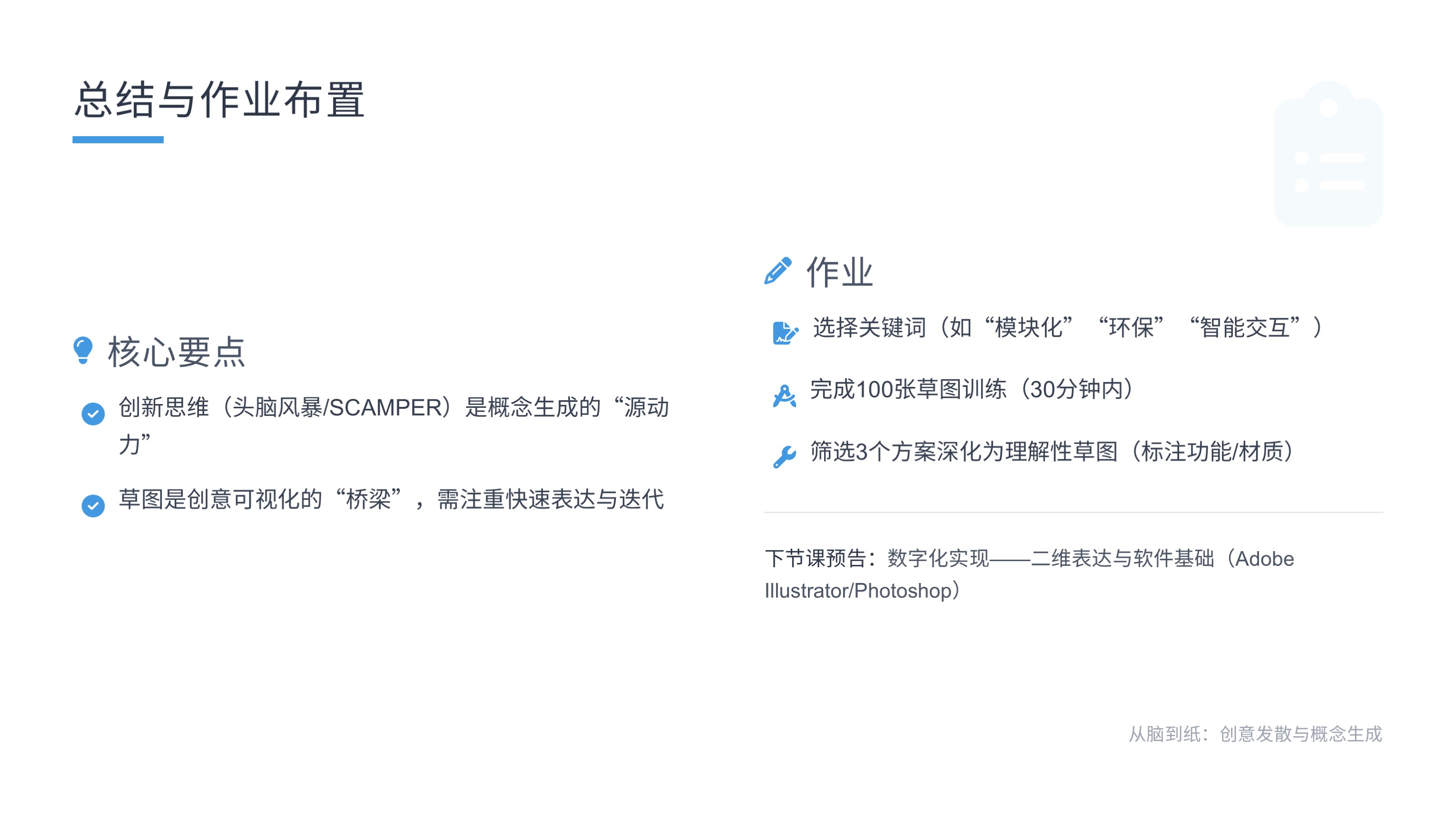 第五课:从脑到纸——创意发散与概念生成