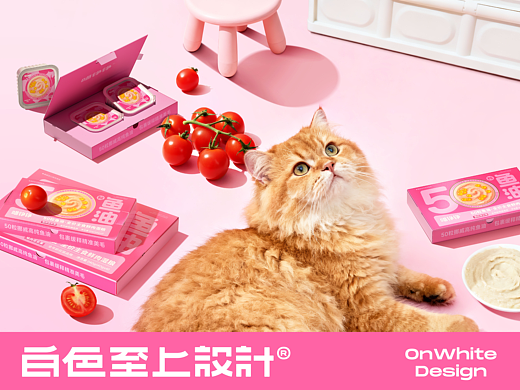 白色至上设计｜喵铮铮50粒鱼油产品包装设计｜宠物