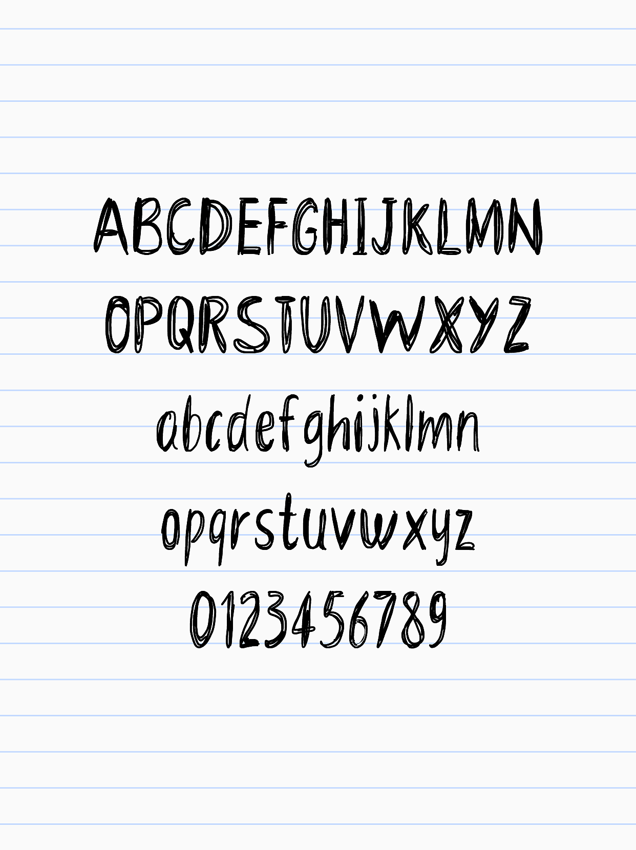 免费字体又来啦！ZQK Scribbled（图ZMzk2NTUzNTI0） - 字体/字形 - 站酷设计师郑庆科原创素材 - 站酷ZCOOL