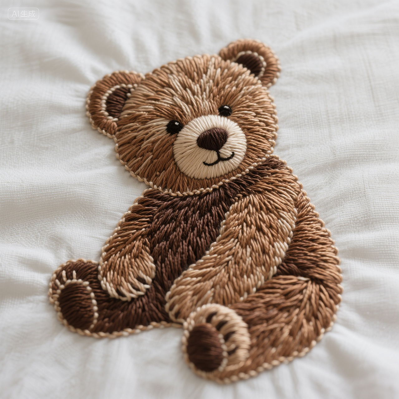 AI绣花小熊