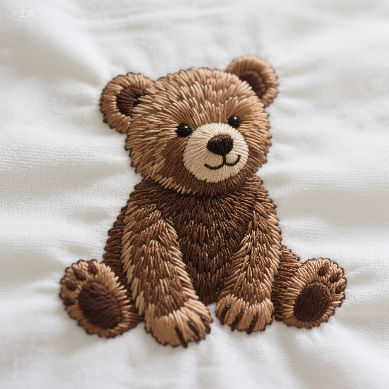 AI绣花小熊