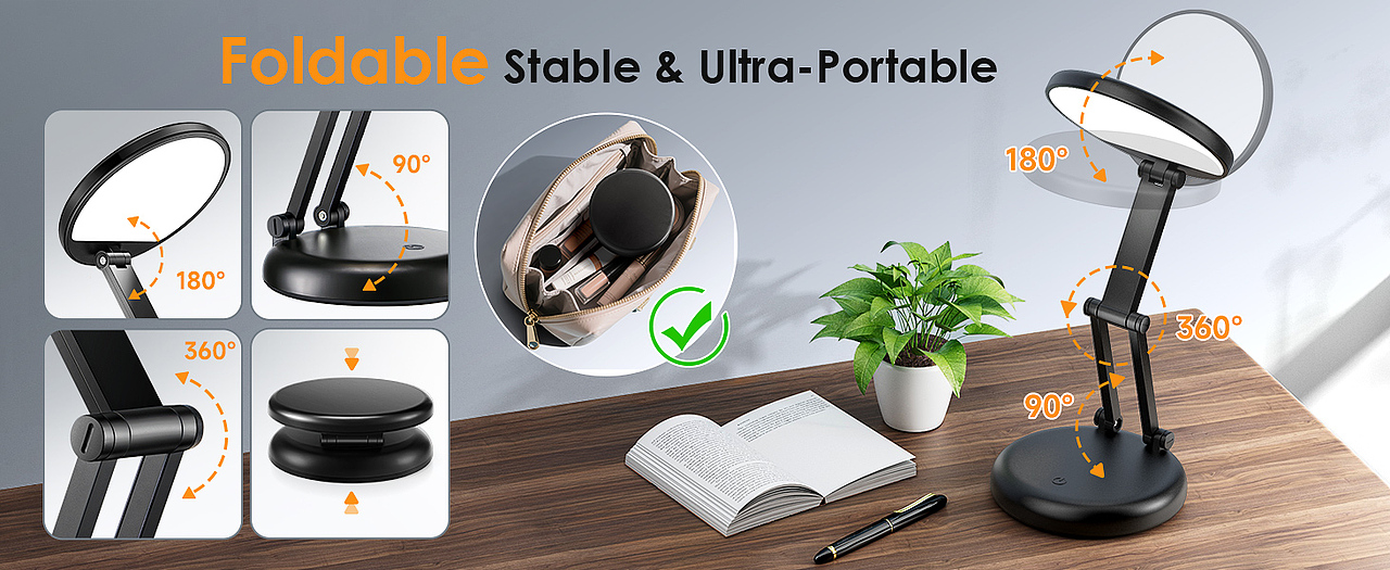 【亚马逊】折叠台灯主图/高级A+（图ZMzk2NTU5NDk2） - 电商 - 站酷设计师安静猫cat原创素材 - 站酷ZCOOL