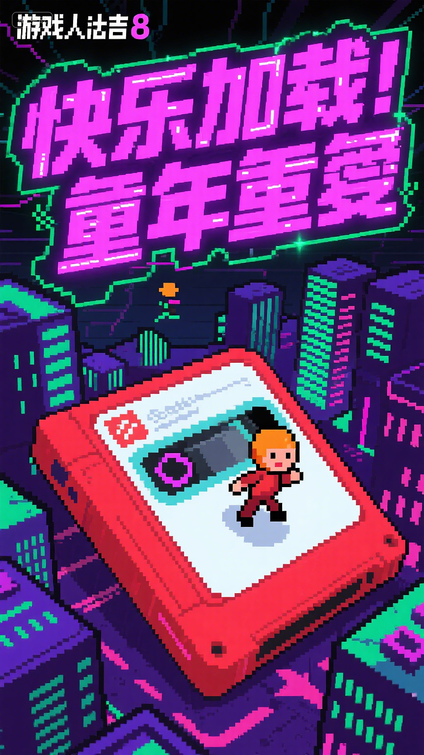 像素跃迁：扫描线把快乐重载（图ZMzk2NTYwMzE2） - AI作品 - 站酷设计师Aria咦原创素材 - 站酷ZCOOL