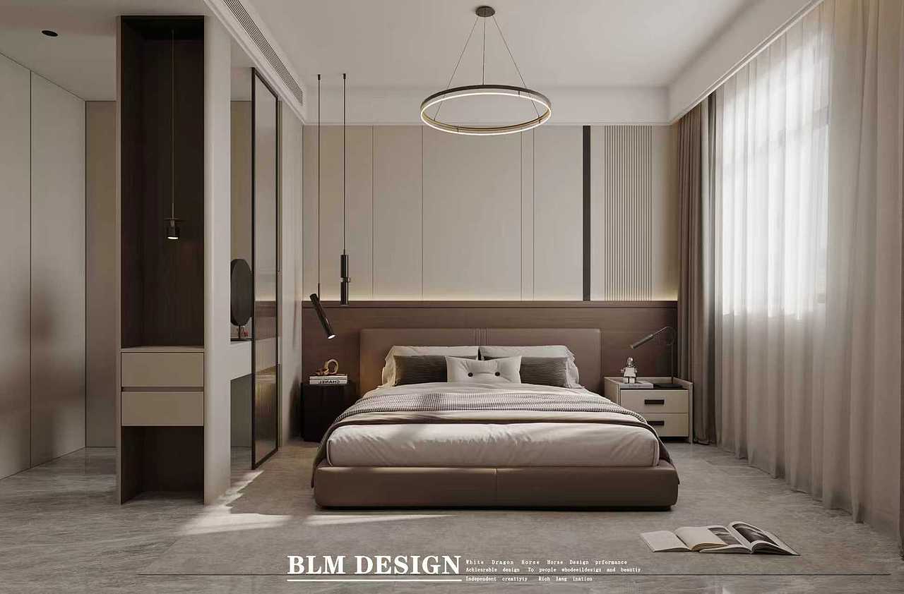 现代意式设计案例分享—白龙马效果图