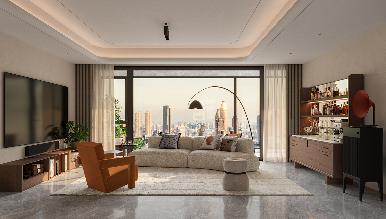 近期渲染（图ZMzk2NTc3NDA0） - 家装设计 - 站酷设计师小柒视觉表现原创素材 - 站酷ZCOOL