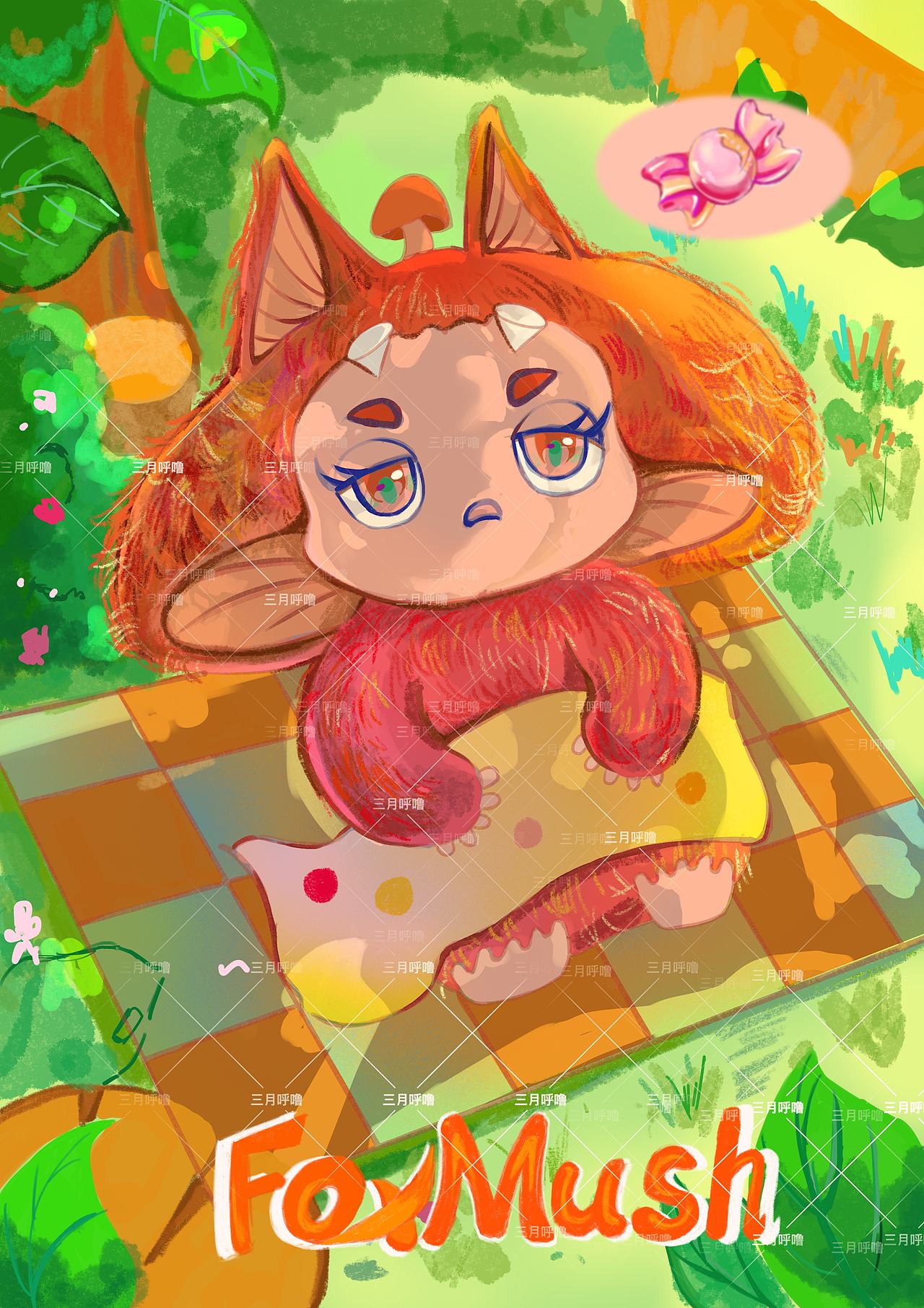 毛绒IP设计｜狐狐菇（FoxMush)（图ZMzk2NTg2NTY0） - 艺术插画 - 站酷设计师三月呼噜呼噜原创素材 - 站酷ZCOOL