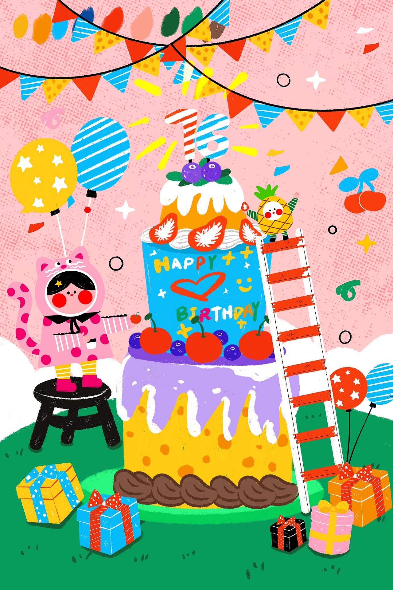 波喵和萝比的10月节日节气插画（图ZMzk2NTk0ODI4） - 儿童插画 - 站酷设计师阿拉甜爱画画原创素材 - 站酷ZCOOL