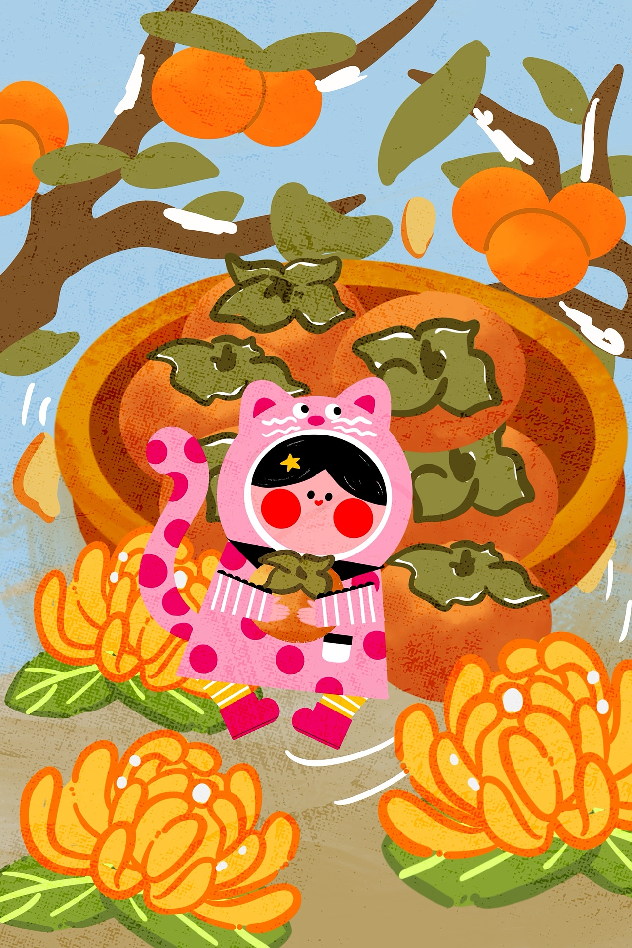 波喵和萝比的10月节日节气插画（图ZMzk2NTk0OTU2） - 儿童插画 - 站酷设计师阿拉甜爱画画原创素材 - 站酷ZCOOL