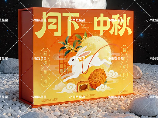 🥮谁能拒绝这个中秋月饼礼盒啊！（个人主页-ZNzI1NDI5NDQ=） - 包装 - 站酷设计师小雨捕星星原创素材 - 站酷ZCOOL