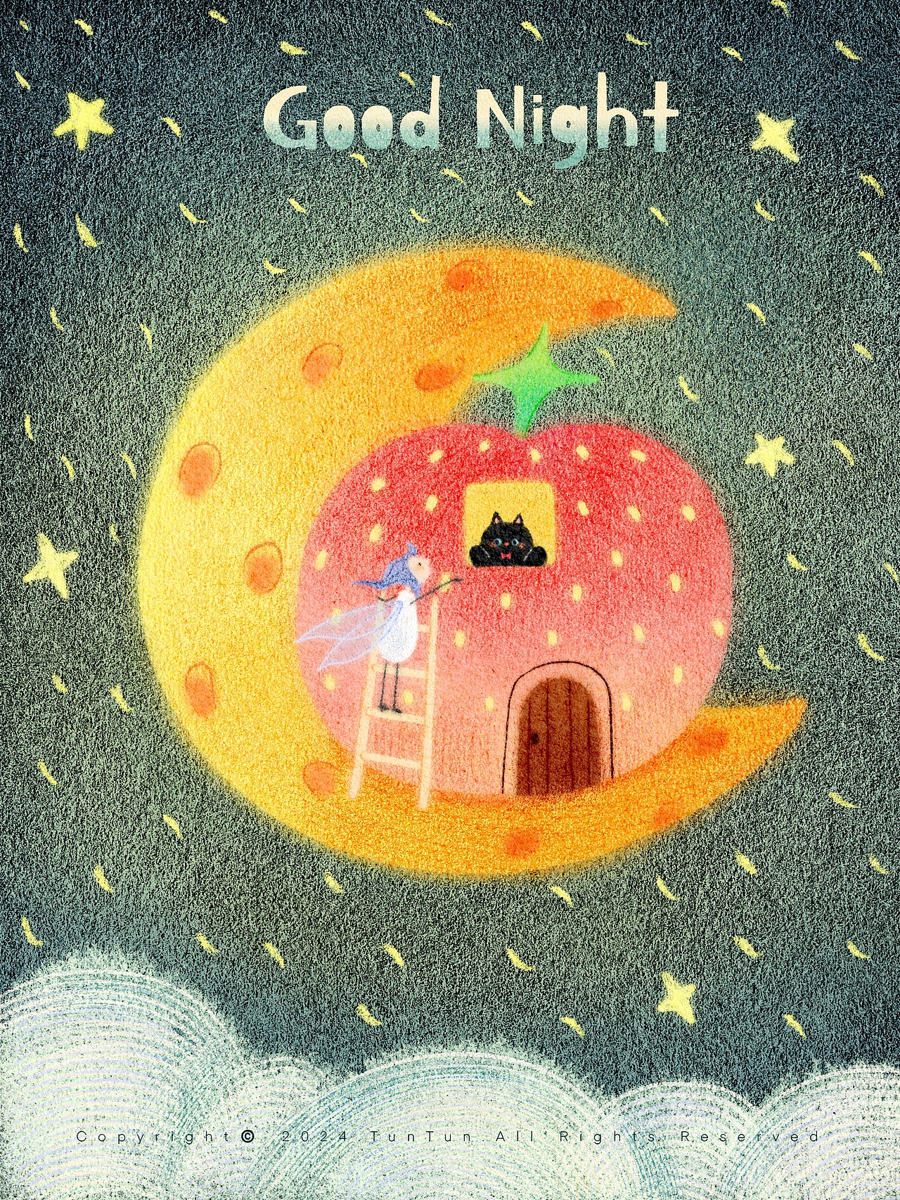 携满天星辰以赠你--小仙子和小喵相遇啦！究竟是谁在谁的梦里？