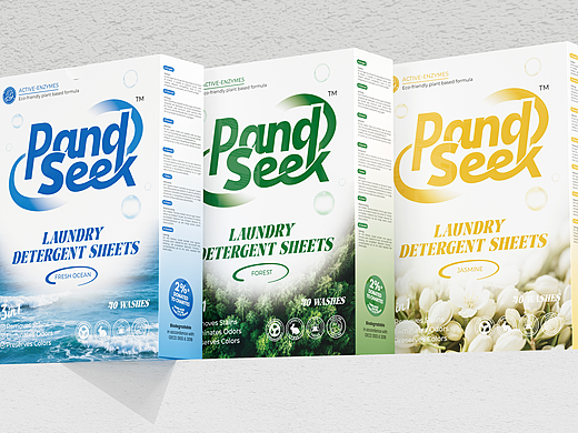 PandSeek®机洗洗衣液片系列包装设计
