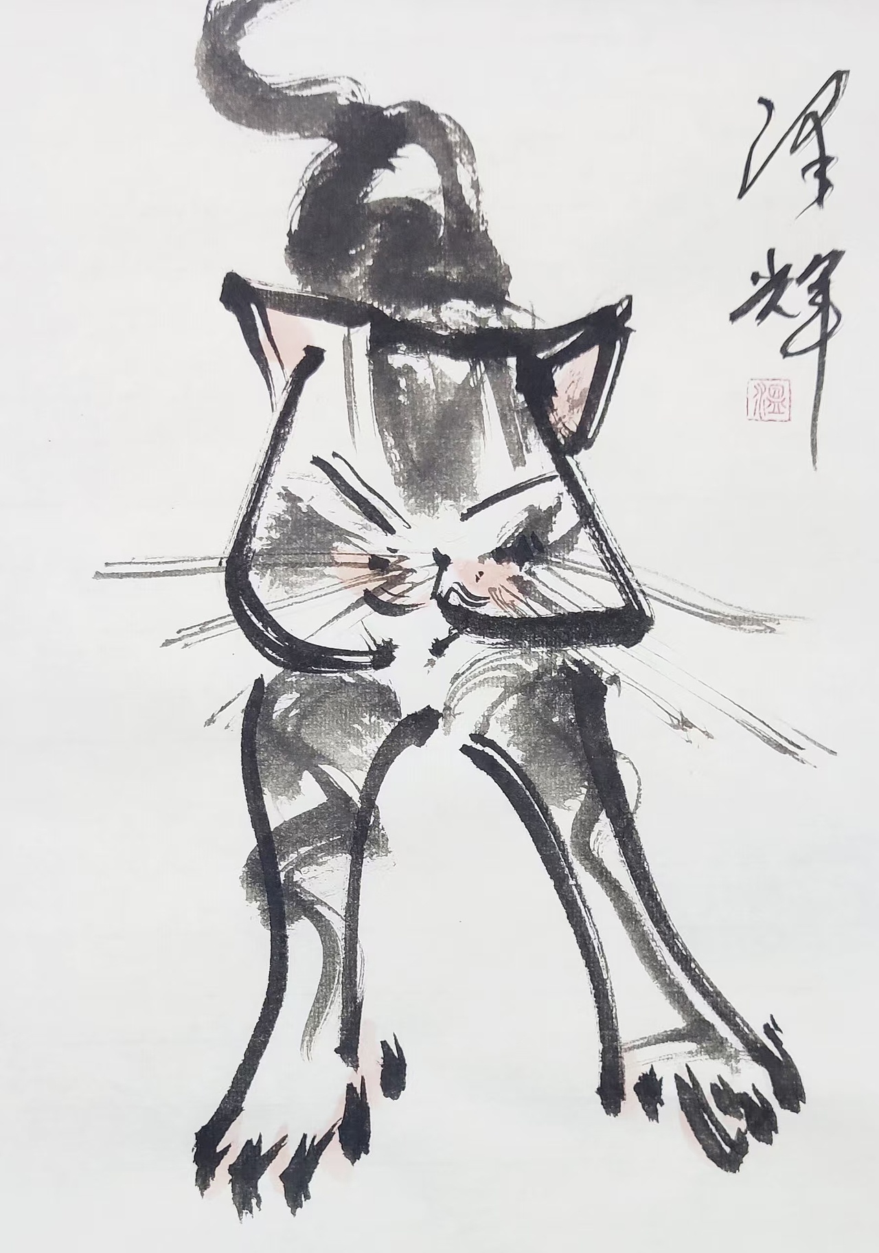 画家温泽辉:用潦草笔触,绘就猫咪的灵动世界