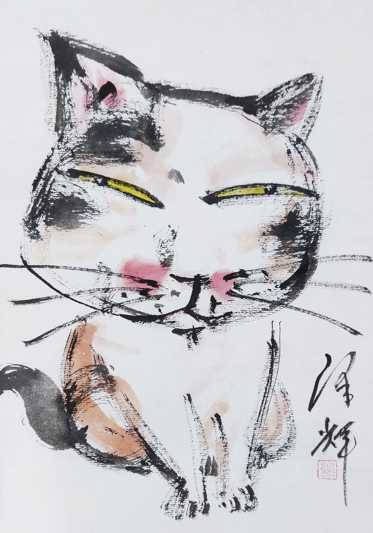 画家温泽辉:用潦草笔触,绘就猫咪的灵动世界