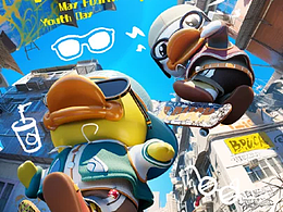 三维品牌ip街头风海报（aigc结合c4d制作流程分享)