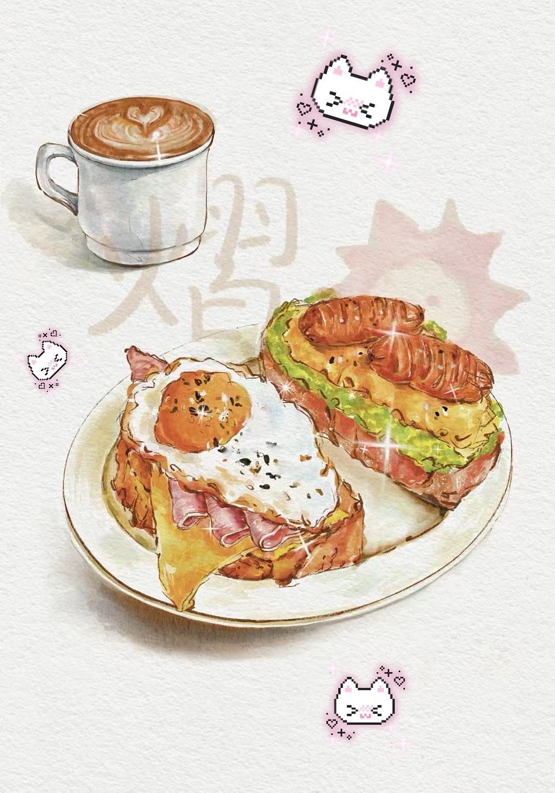 法式吐司和咖啡☕️  