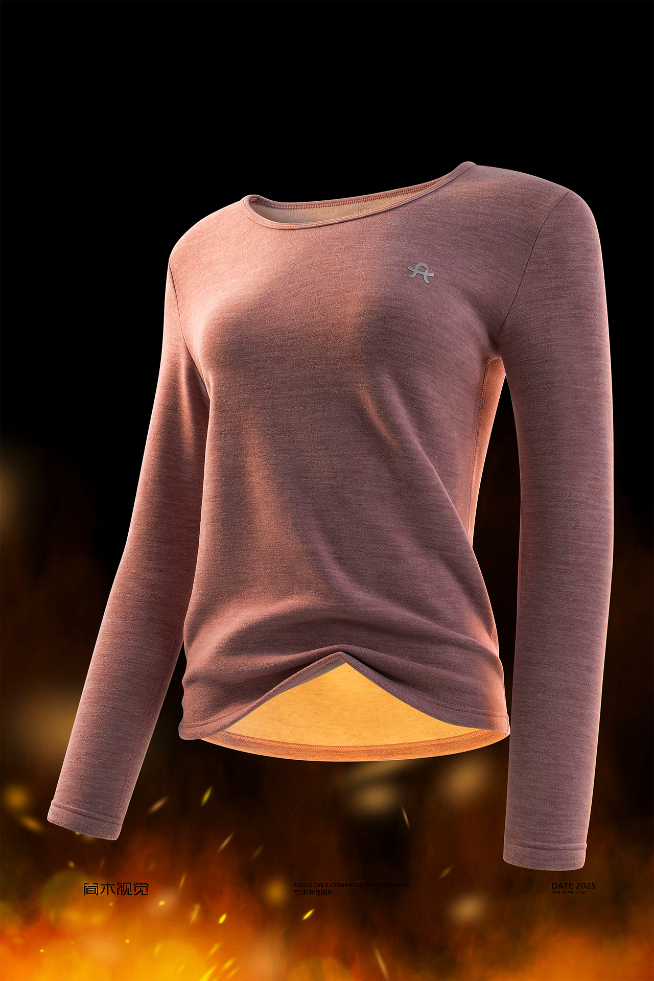 保暖内衣主图摄影丨芬腾×简木视觉 女士睡衣 产品摄影