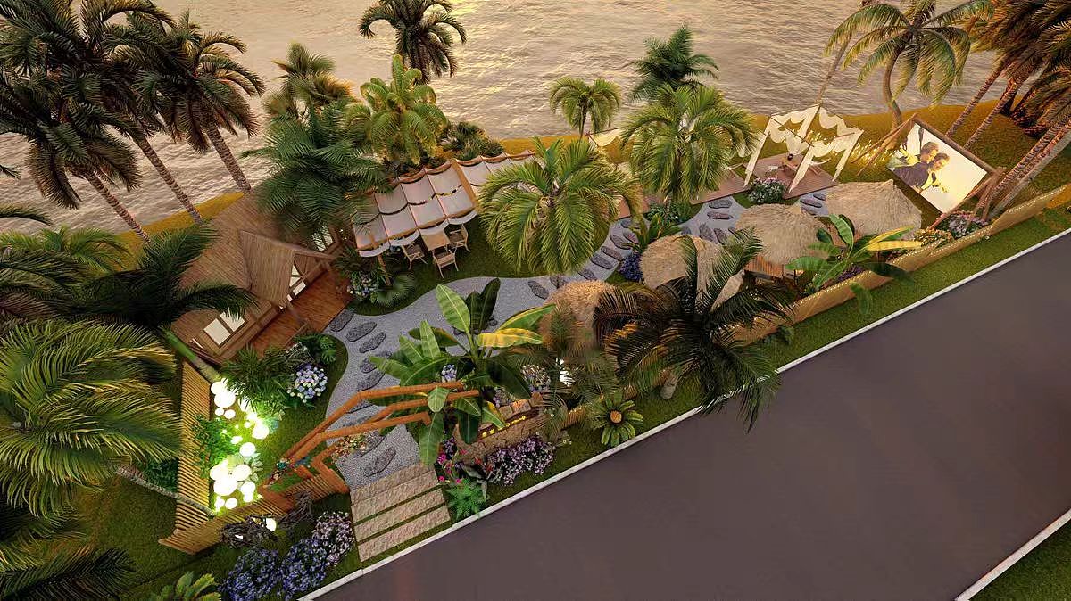 海边景区效果图设计