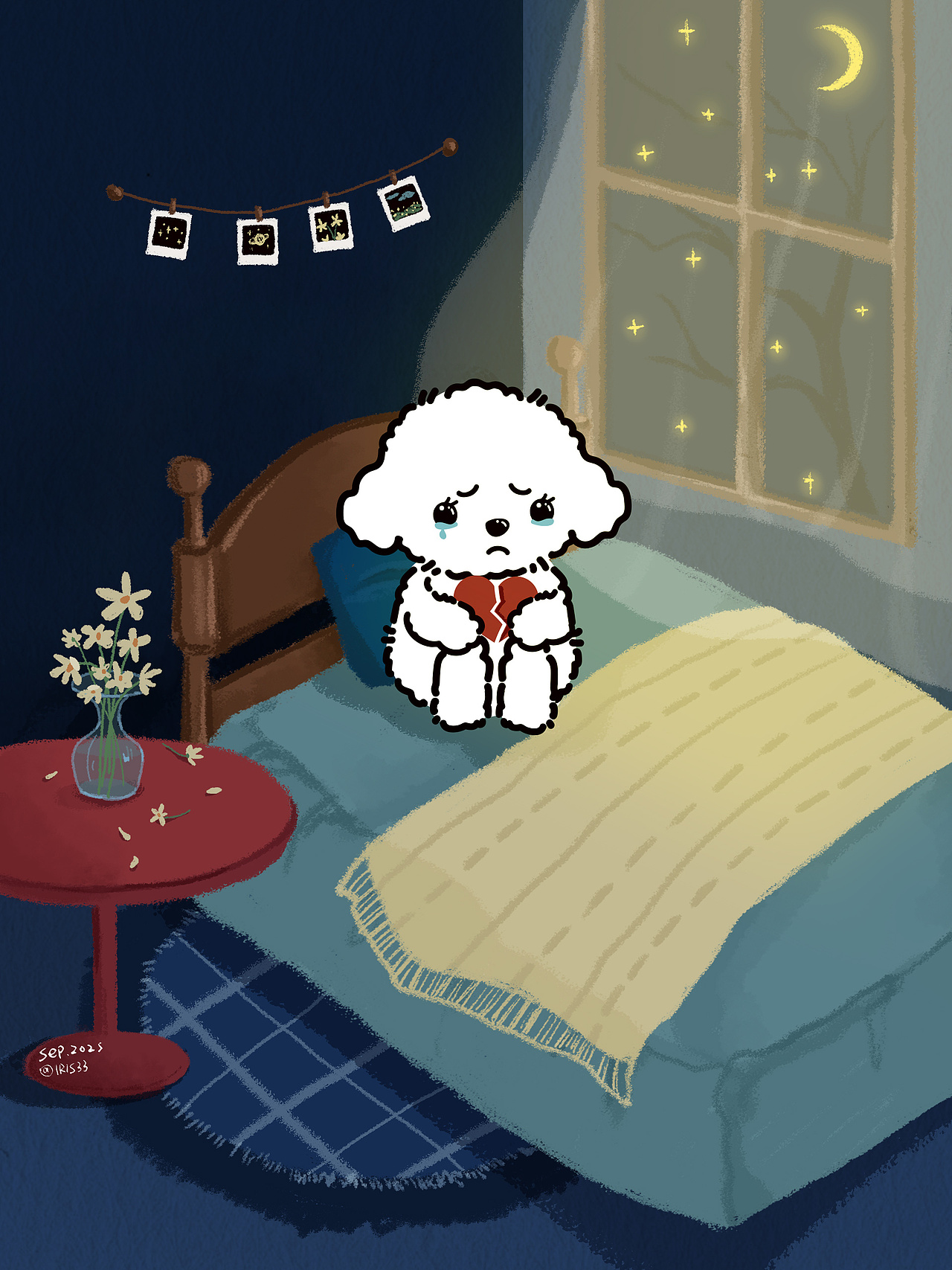 难过的时候哭一会,明天会好的