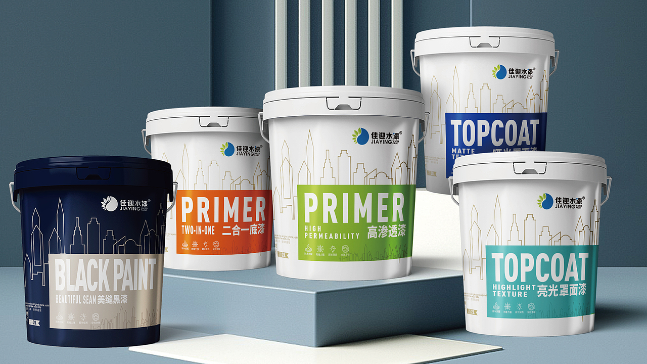佳迎水漆品牌形象策划